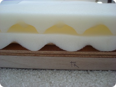 eggcrate foam for DIY headboard